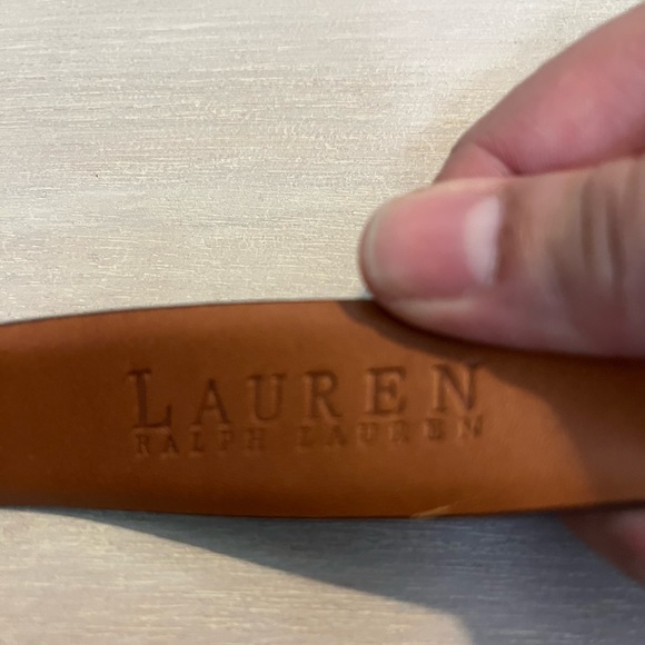 Lauren Ralph Lauren Tan Leather Belt Sz. M - Picture 3 of 6